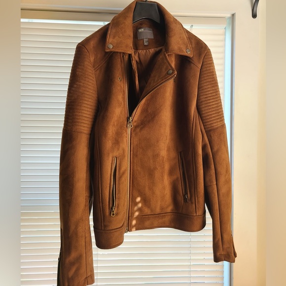 Faux Suede Biker Jacket - Picture 5 of 6